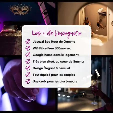 Apartment L'incognito - Romantisme - Vin - Jacuzzi Saumur